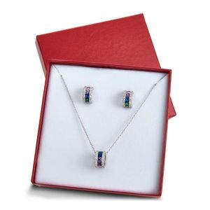 Savvy Cie Rhondell Earrings & Necklace Set